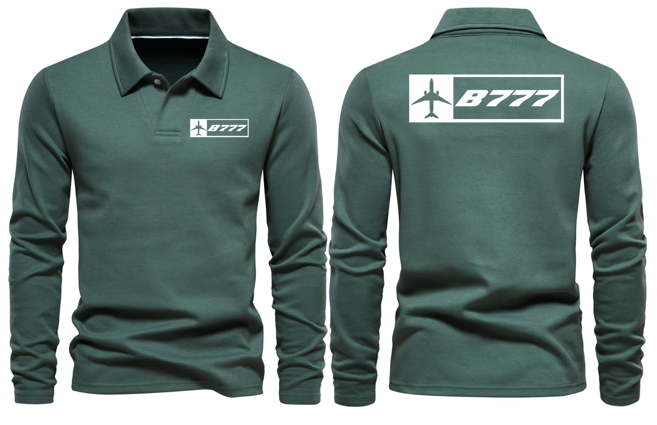 BOEING 777  LONG SLEEVE  POLO