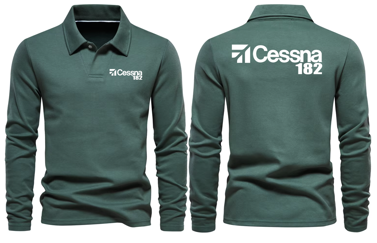 CESSNA 182 LONG SLEEVE  POLO