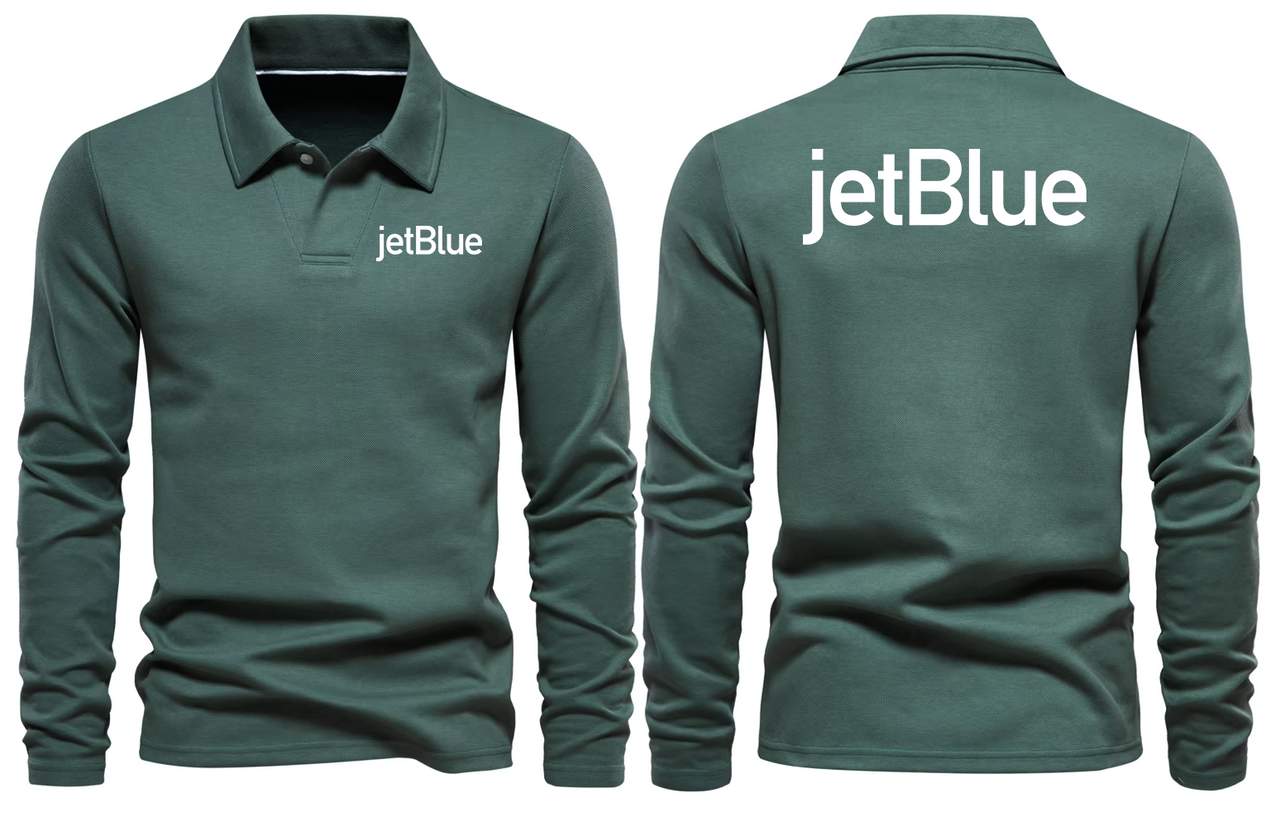 JETBLUE LONG SLEEVE  POLO