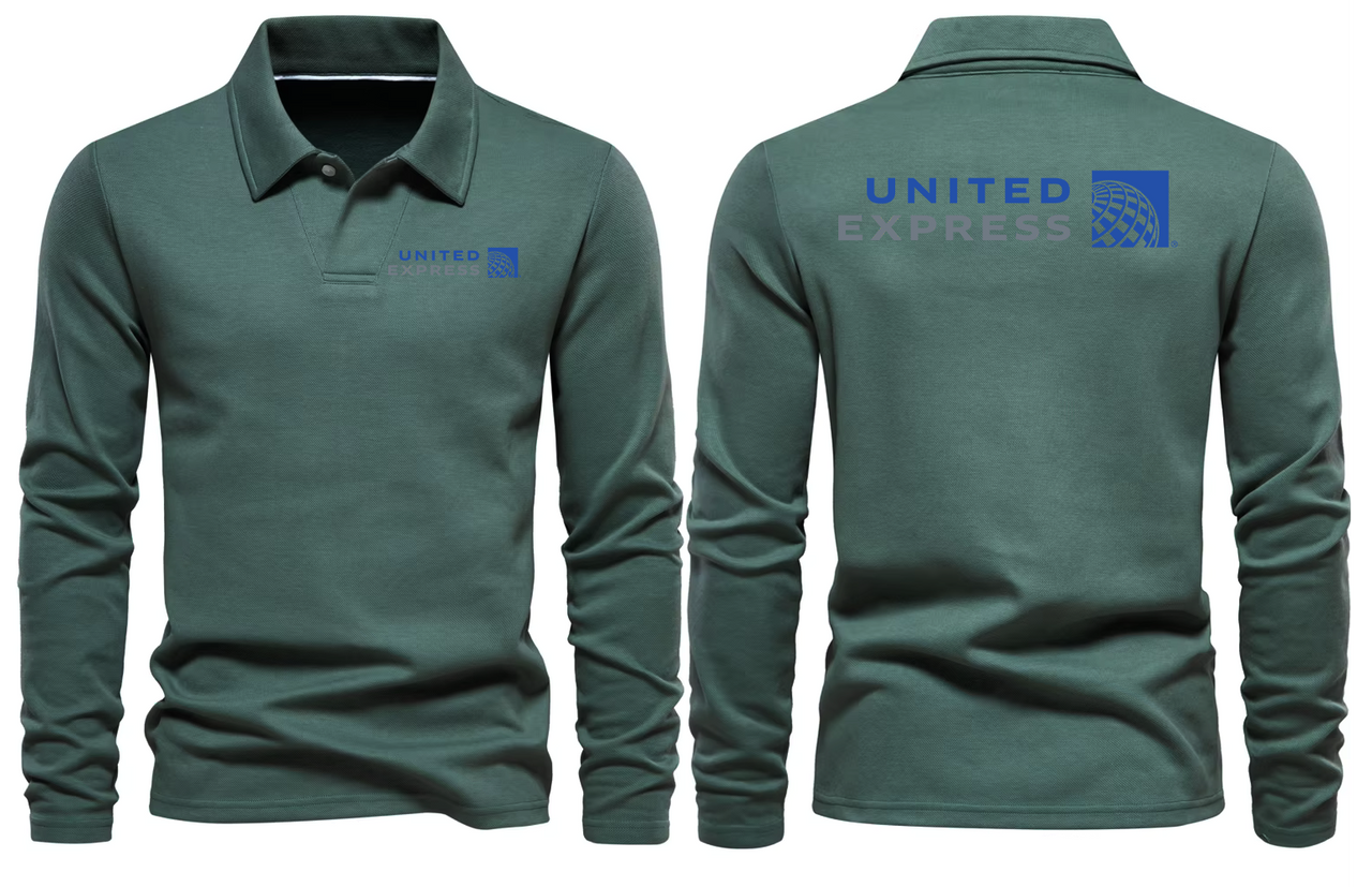UNITED EXPRESS LONG SLEEVE  POLO