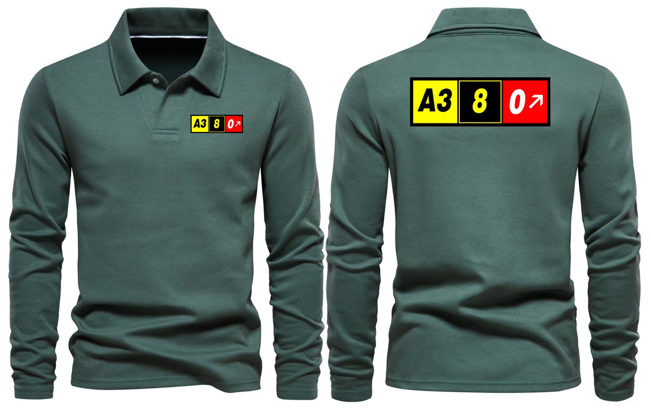 AIRBUS A380 LONG SLEEVE  POLO