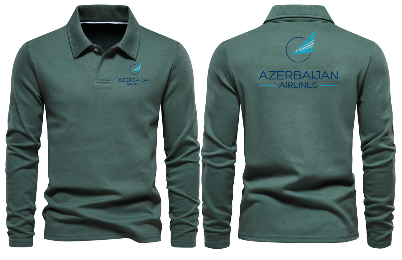 AZERBAIJAN AIRLINES LONG SLEEVE  POLO