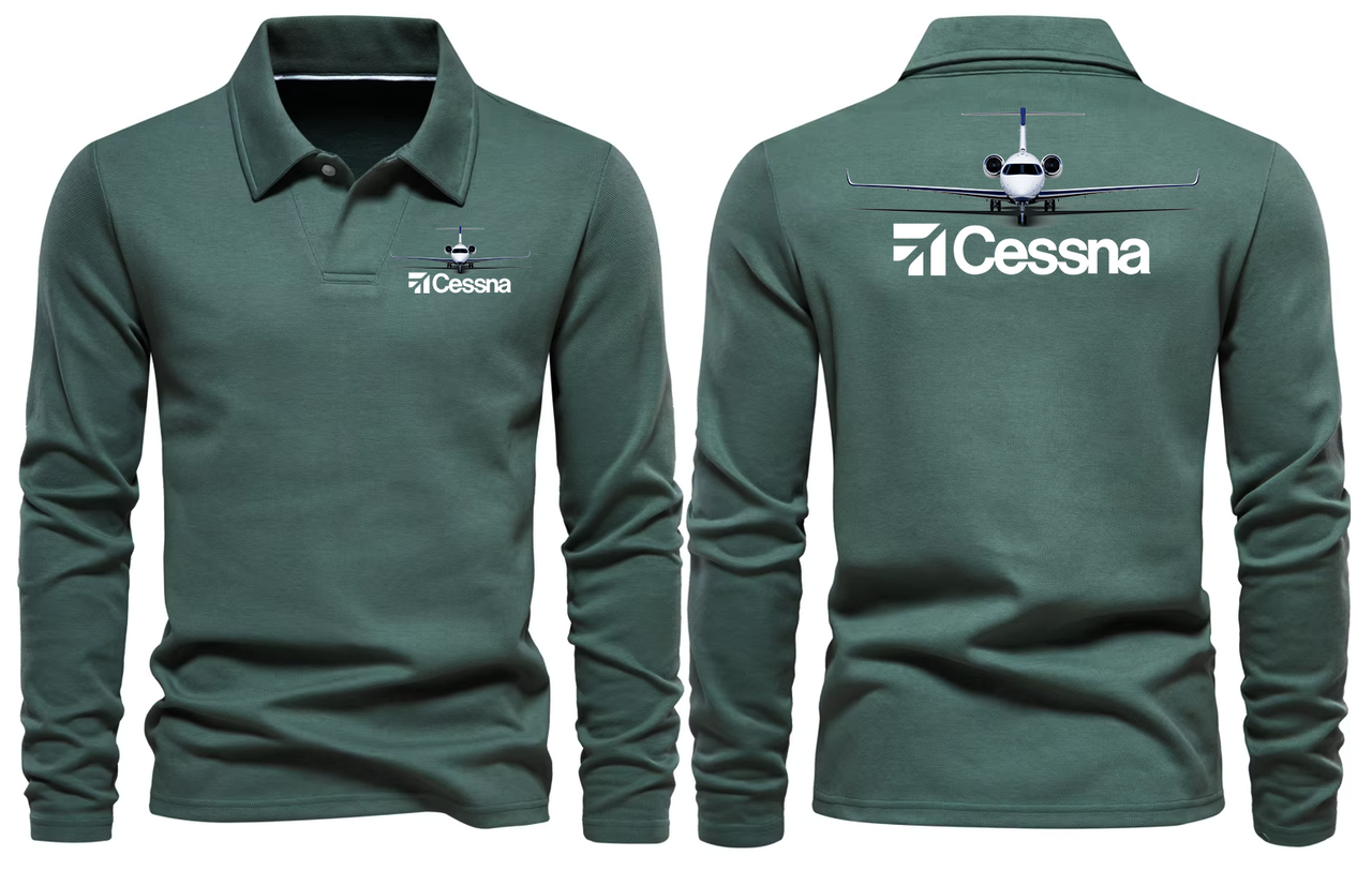 CESSNA LONG SLEEVE  POLO