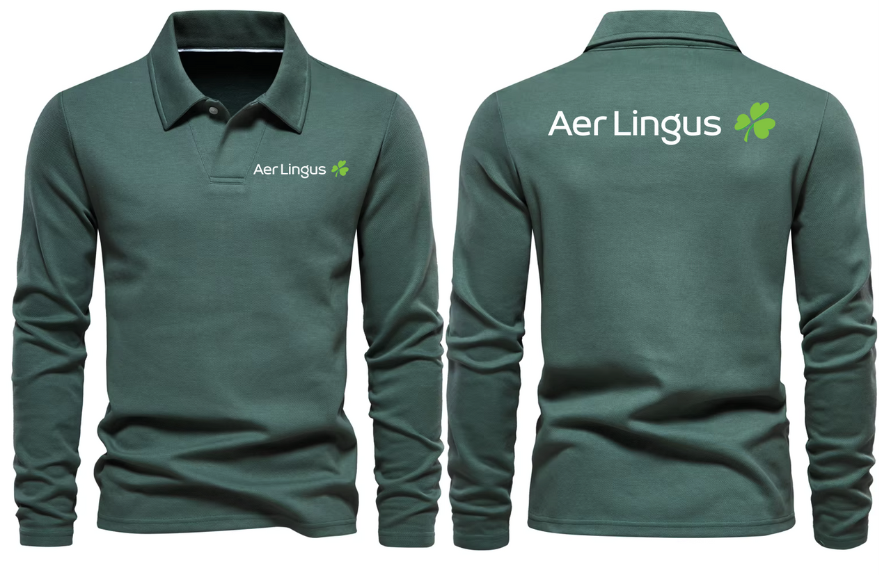 LINGUS AIRLINES LONG SLEEVE  POLO