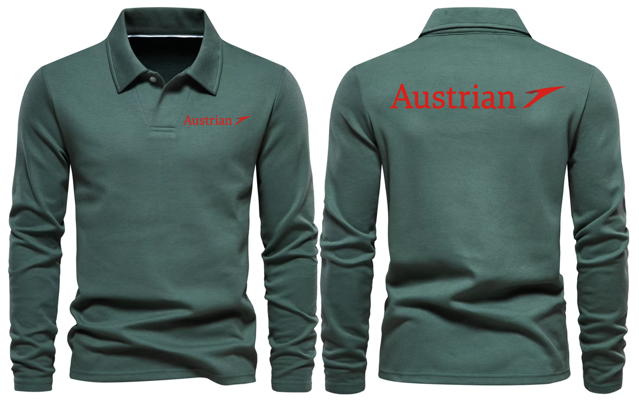 AUSTRAIN AIRLINES LONG SLEEVE  POLO