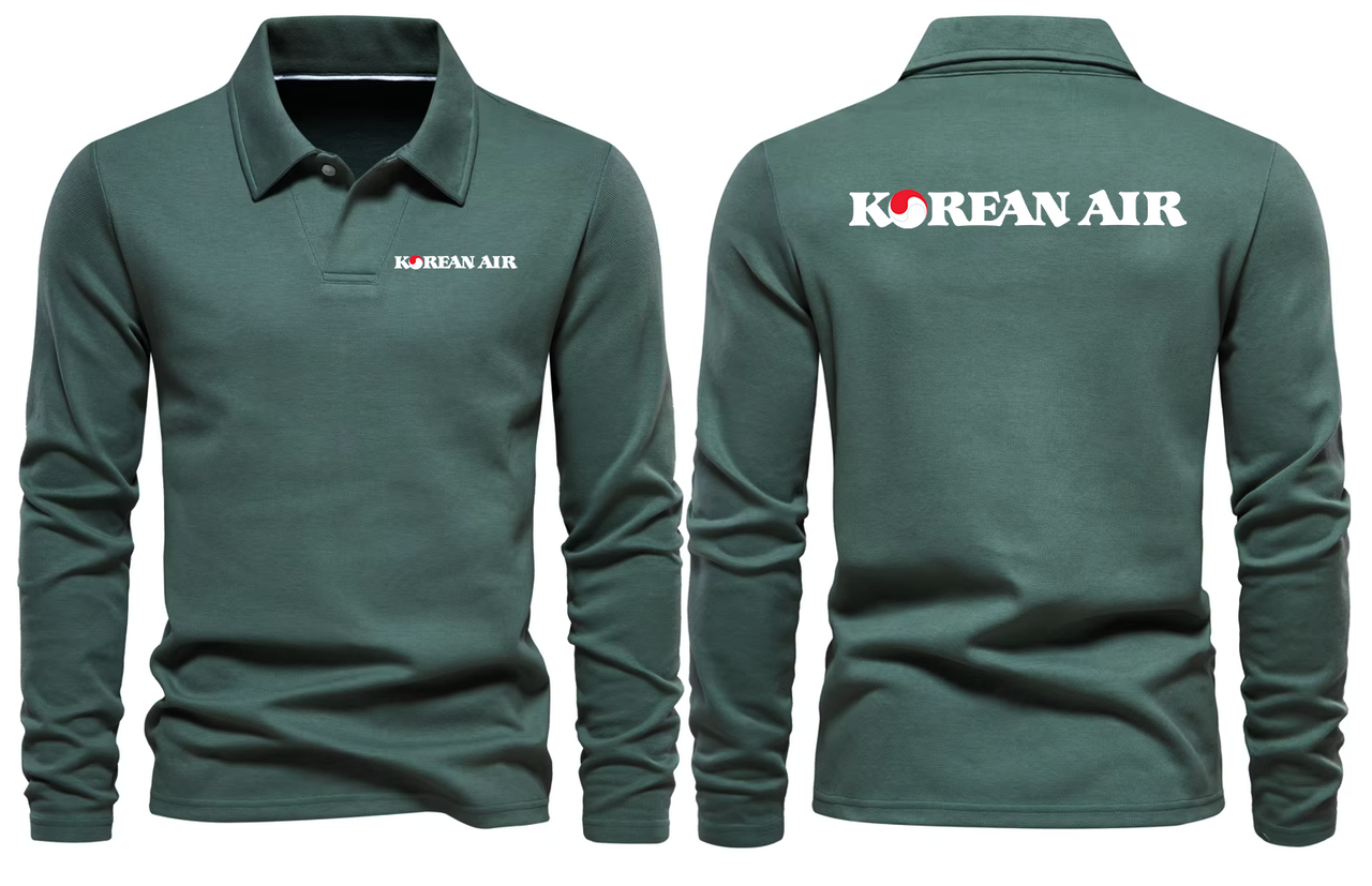 KOREAN AIR LONG SLEEVE  POLO