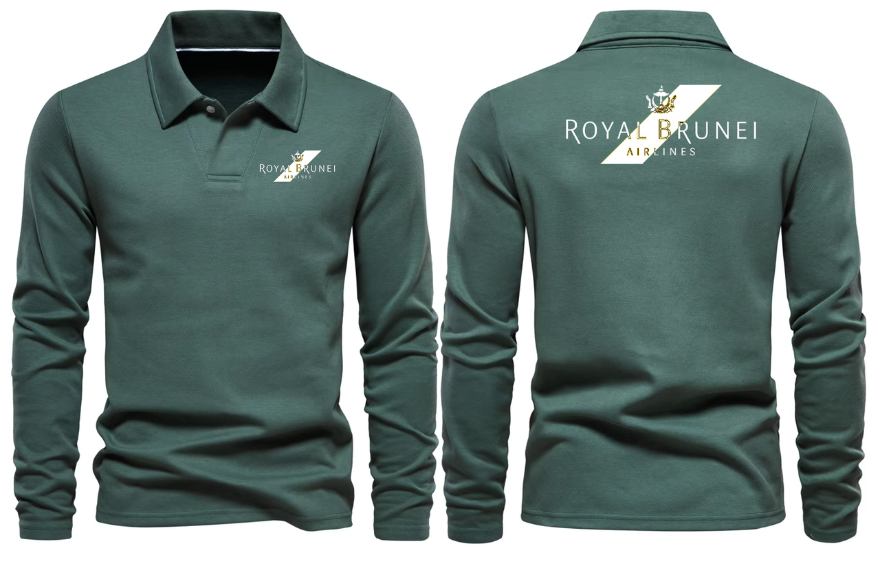 ROYEL BRUNEI AIRLINES LONG SLEEVE  POLO