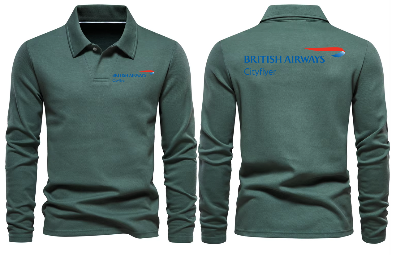 BRITISH AIRWAYS CITYFLYER LONG SLEEVE  POLO