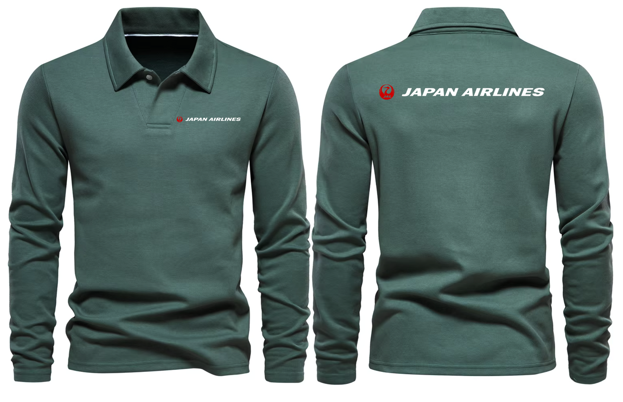 JAPAN AIRLINES LONG SLEEVE POLO