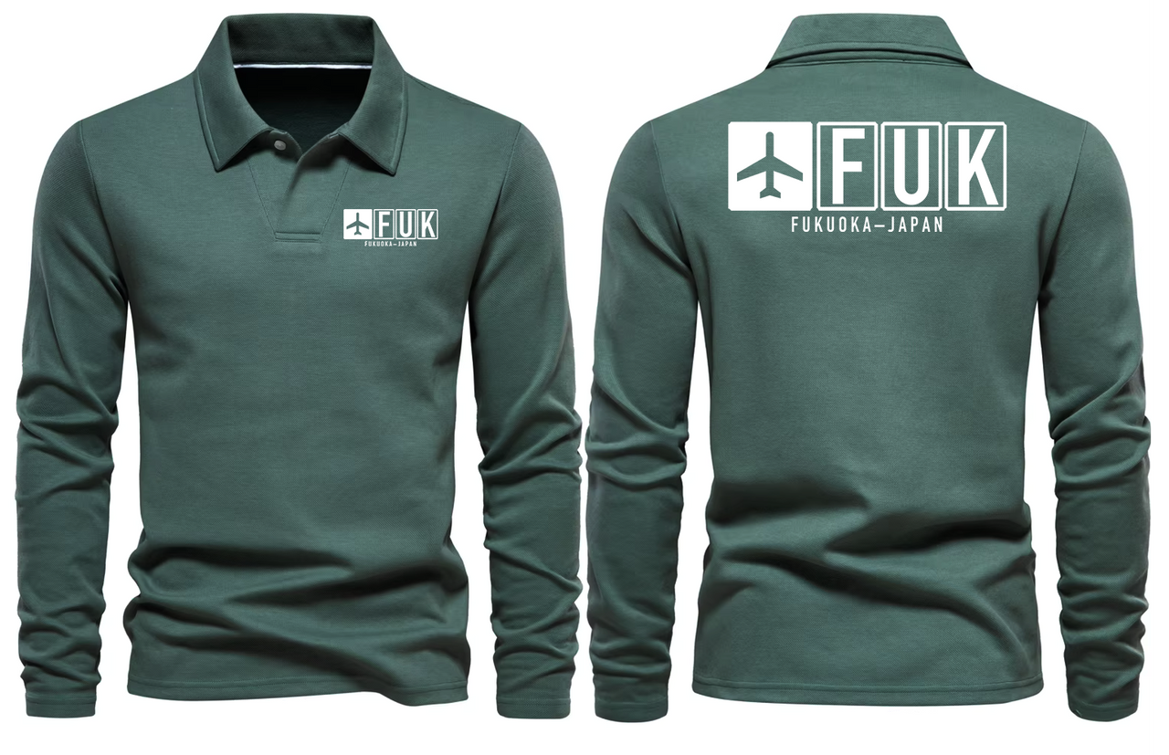 FUK AIRPORT LONG SLEEVE POLO