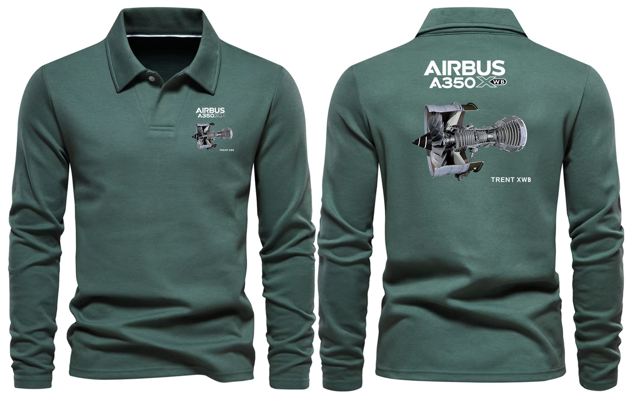 AIRBUS 350 TRENT XWB LONG SLEEVE  POLO