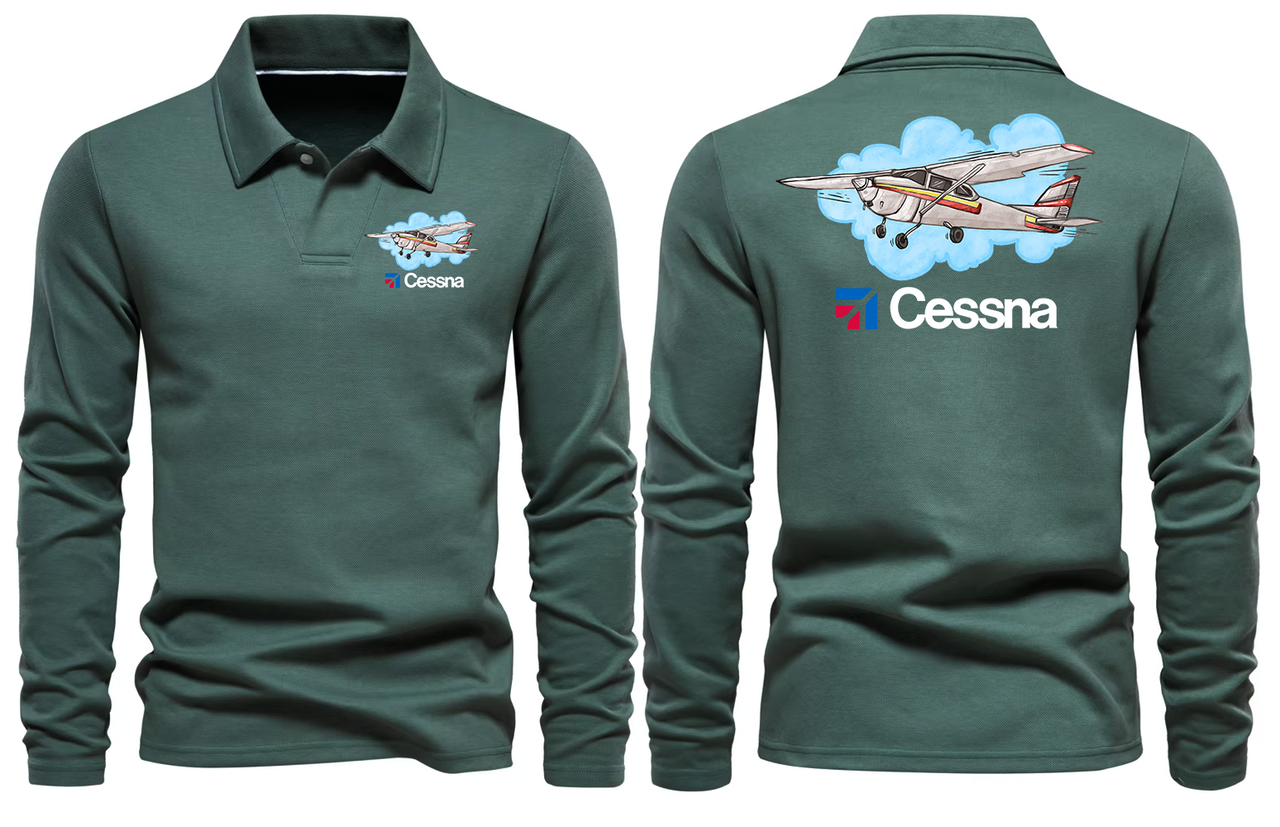 CESSNA LONG SLEEVE  POLO