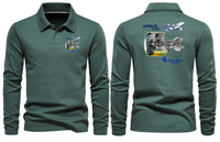Thumbnail for AIRBUS 380 GP7000 LONG SLEEVE  POLO