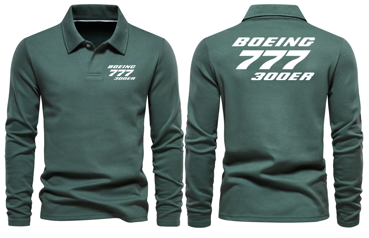BOEING 777 300ER LONG SLEEVE  POLO