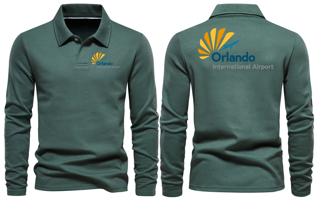 ORLANDO AIRPORT LONG SLEEVE  POLO
