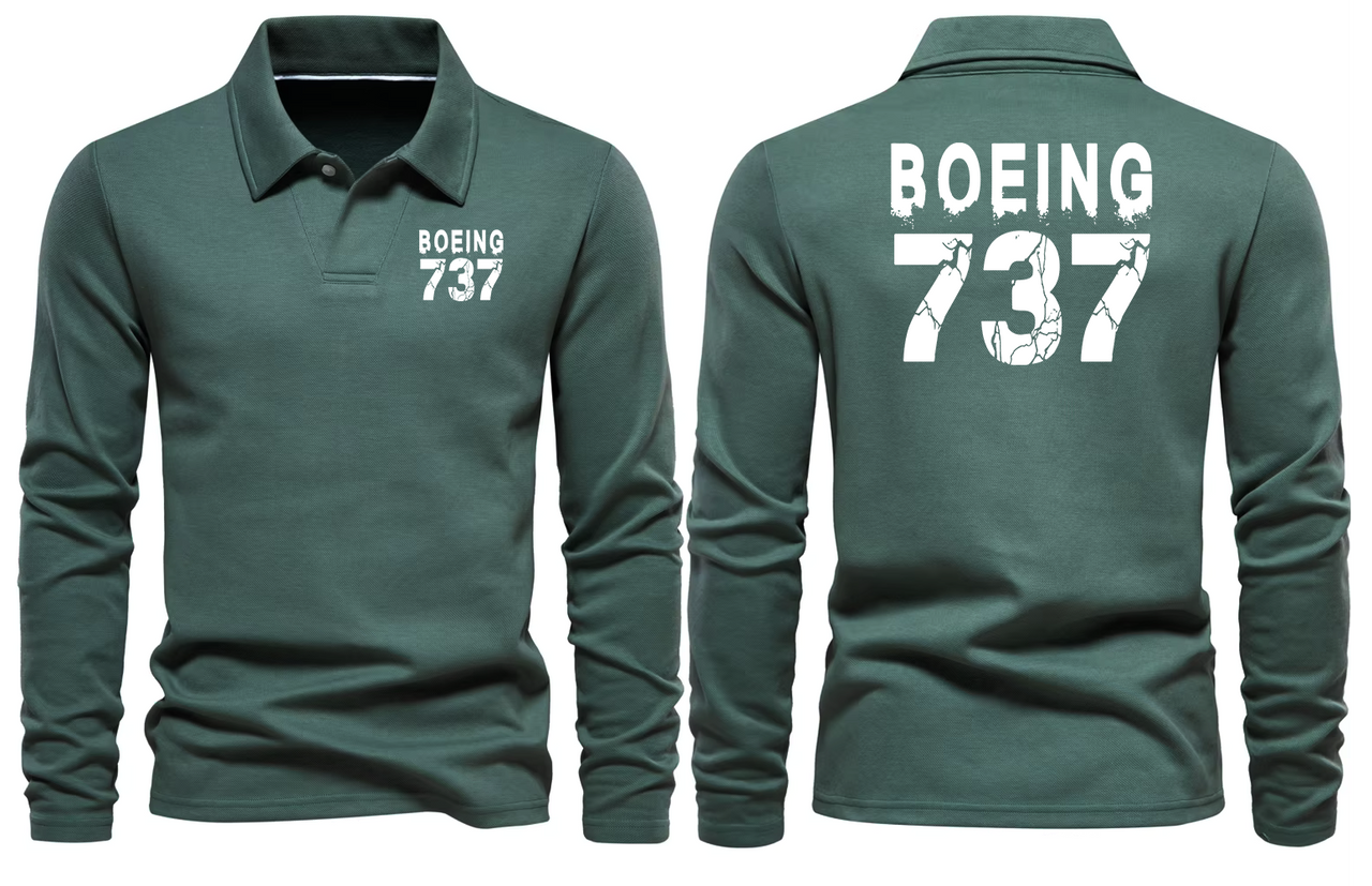 BOEING CFM 56 LONG SLEEVE  POLO