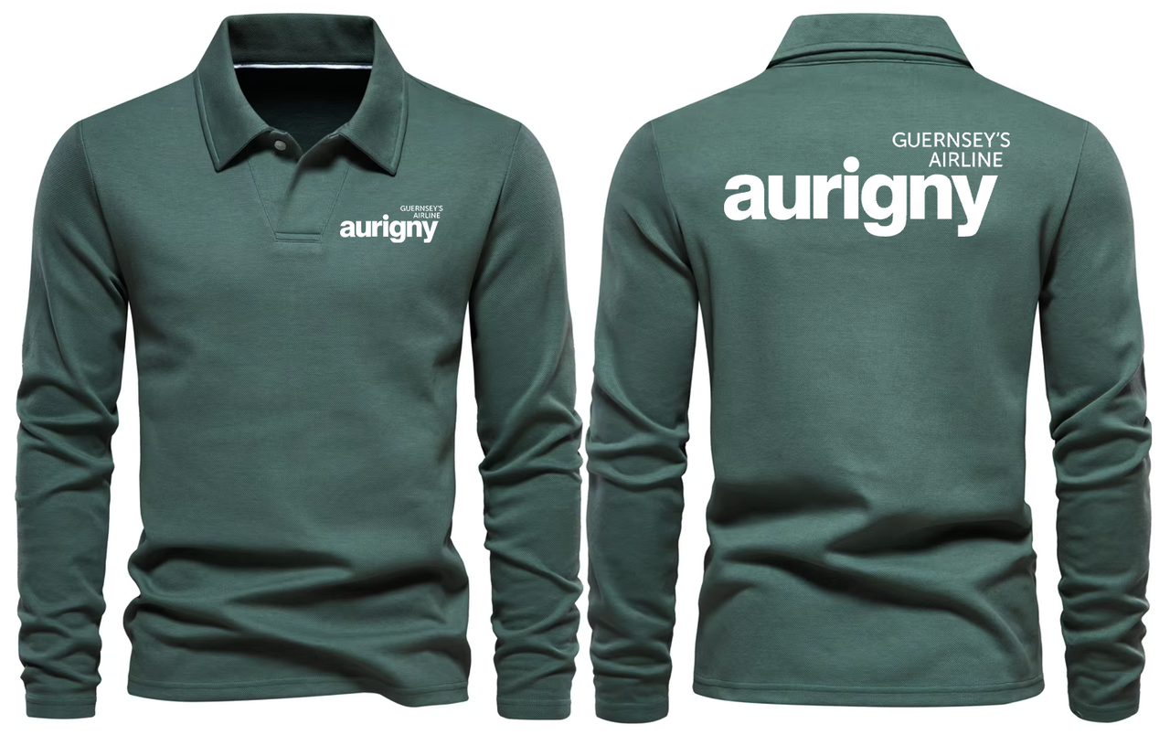 AURIGNY  AIRLINES LONG SLEEVE  POLO