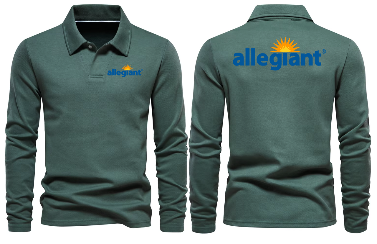 ALLEGIANT AIRWAYS LONG SLEEVE  POLO