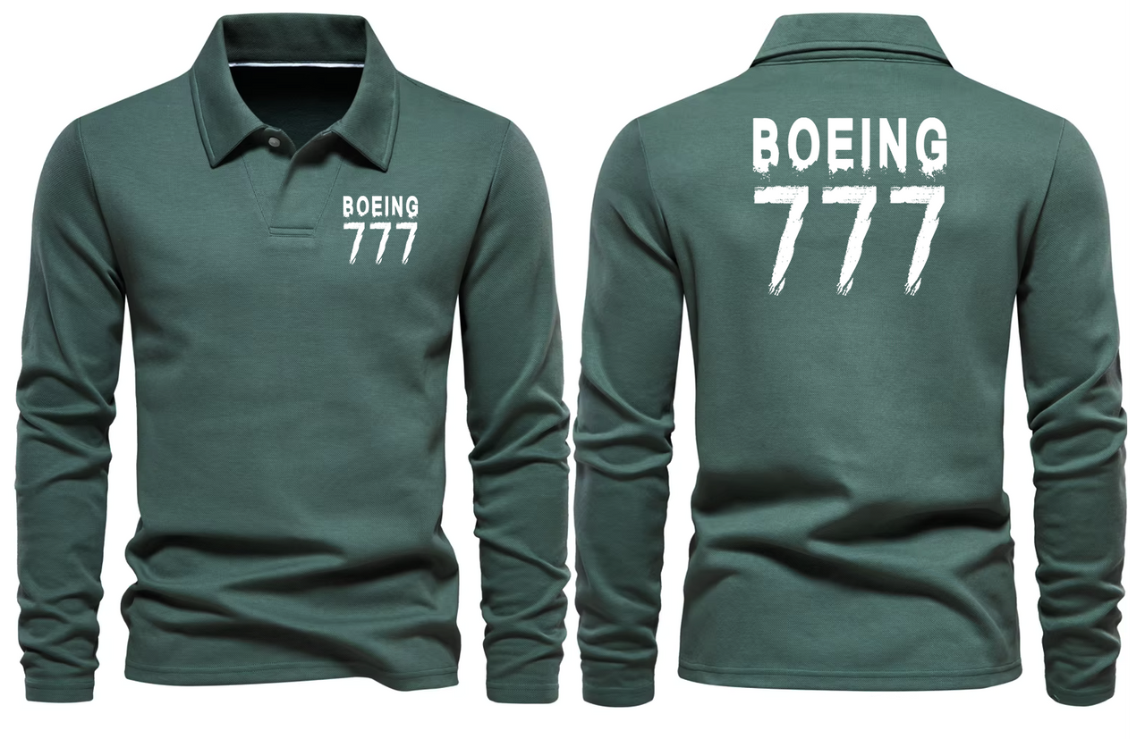 BOEING 777  LONG SLEEVE  POLO