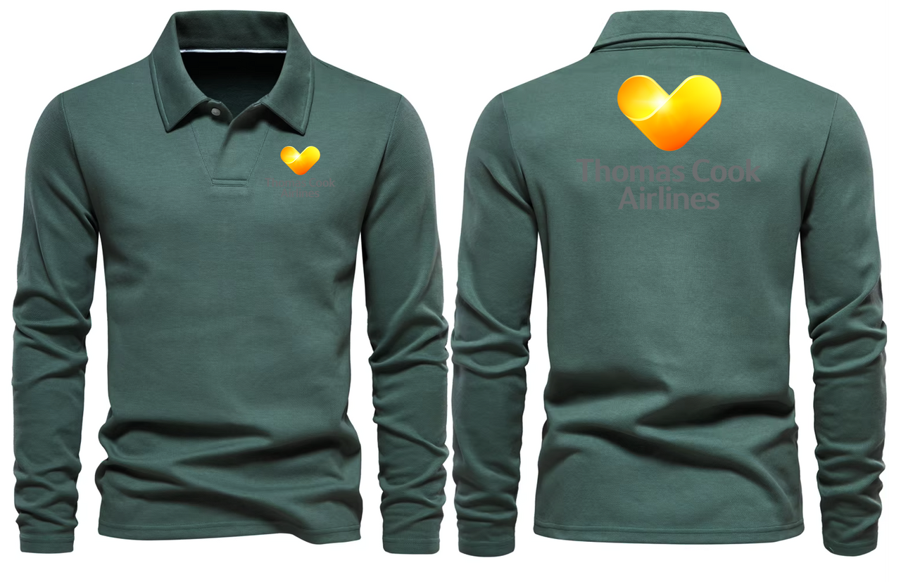 THOMAS AIRLINES LONG SLEEVE  POLO