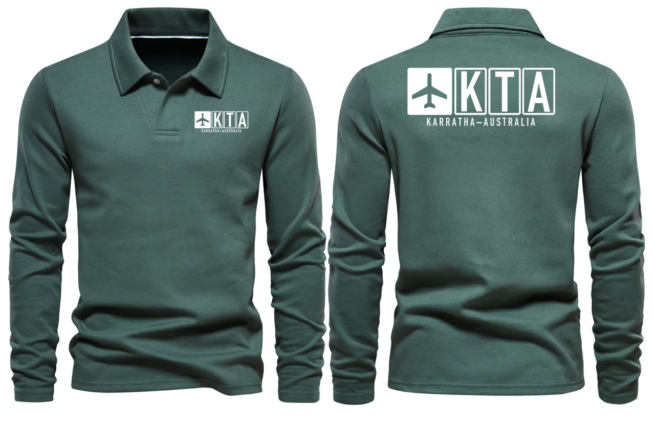 KTA AIRPORT LONG SLEEVE POLO