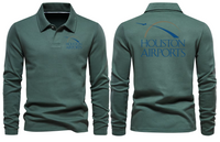 Thumbnail for HOUSTON AIRPORT LONG SLEEVE  POLO