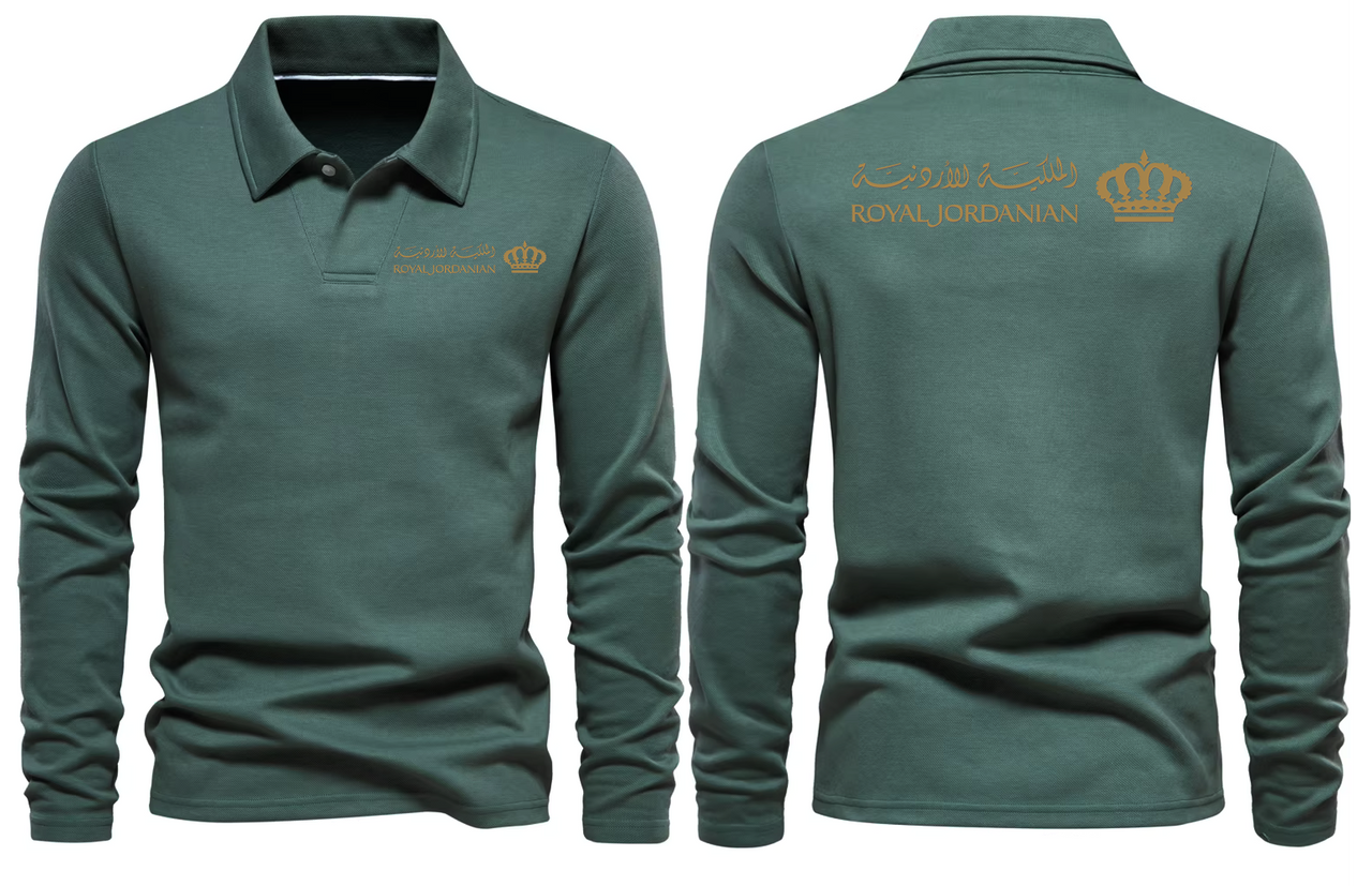 ROYAL JORDANIAN  LONG SLEEVE  POLO