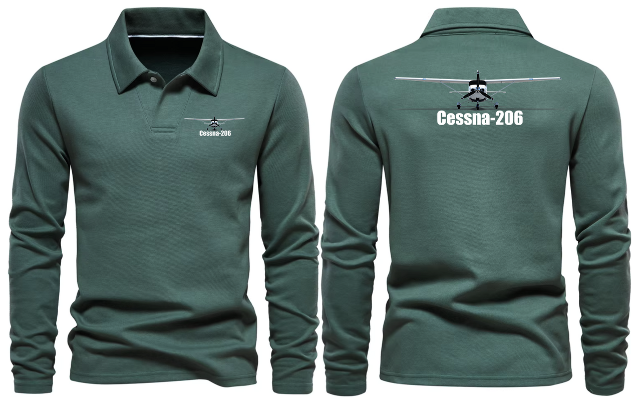 CESSNA 206 LONG SLEEVE  POLO