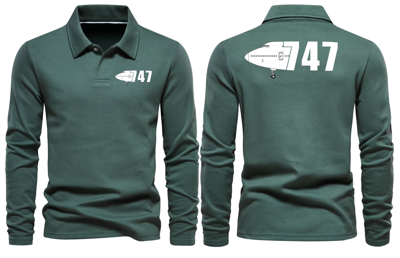 BOEING 747  LONG SLEEVE  POLO