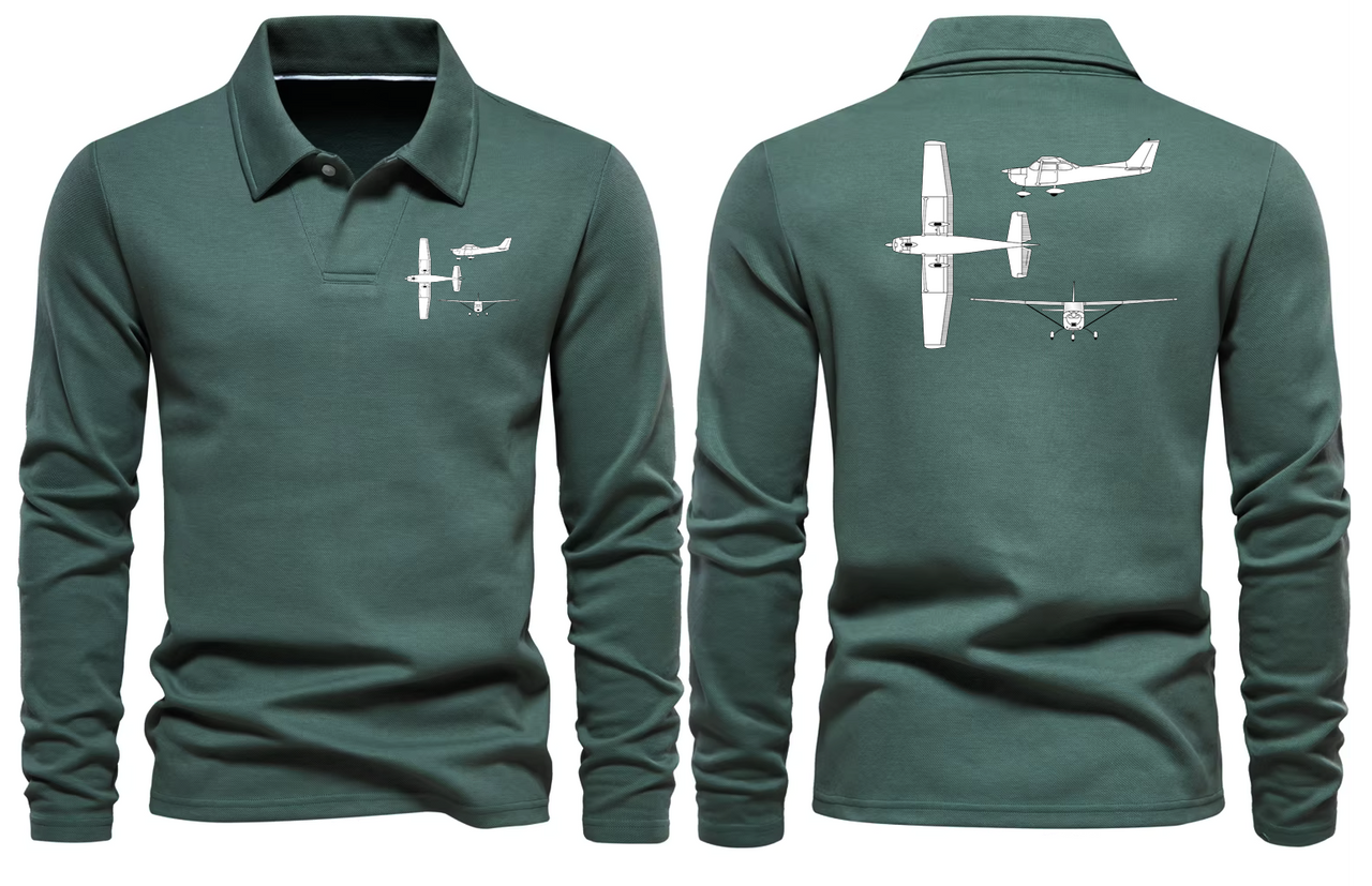CESSNA LONG SLEEVE  POLO