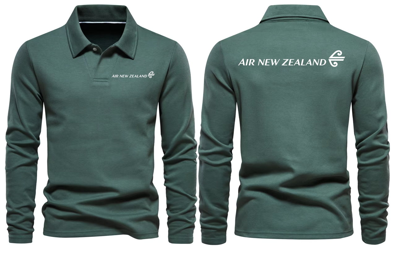 NEW ZEALAND AIRLINES LONG SLEEVE  POLO