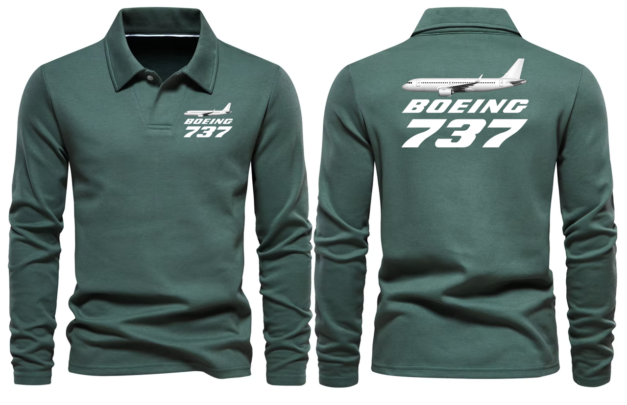 BOEING 737 LONG SLEEVE  POLO