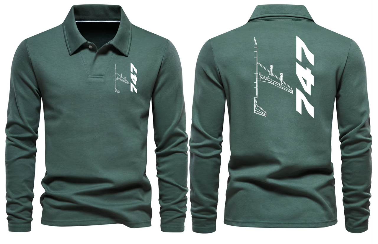 BOEING 747  LONG SLEEVE  POLO
