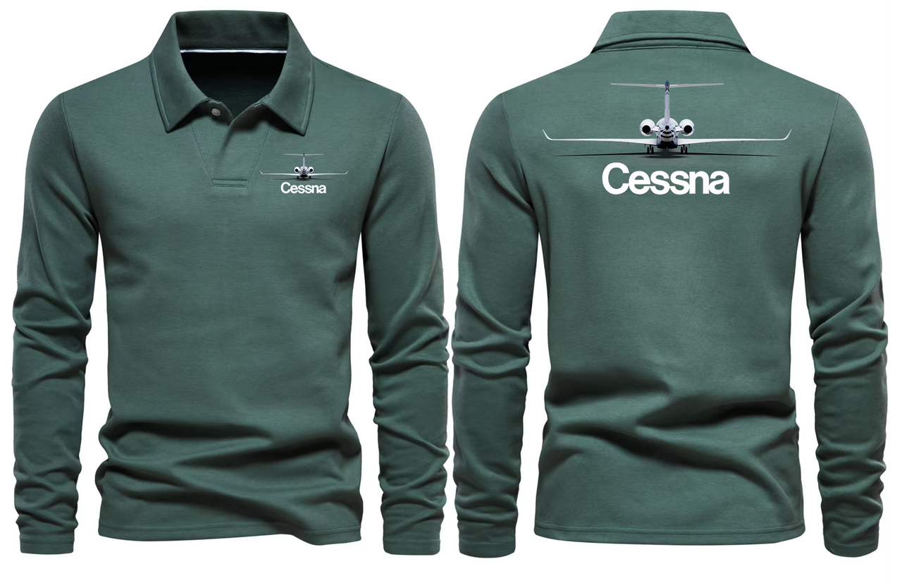 CESSNA LONG SLEEVE  POLO