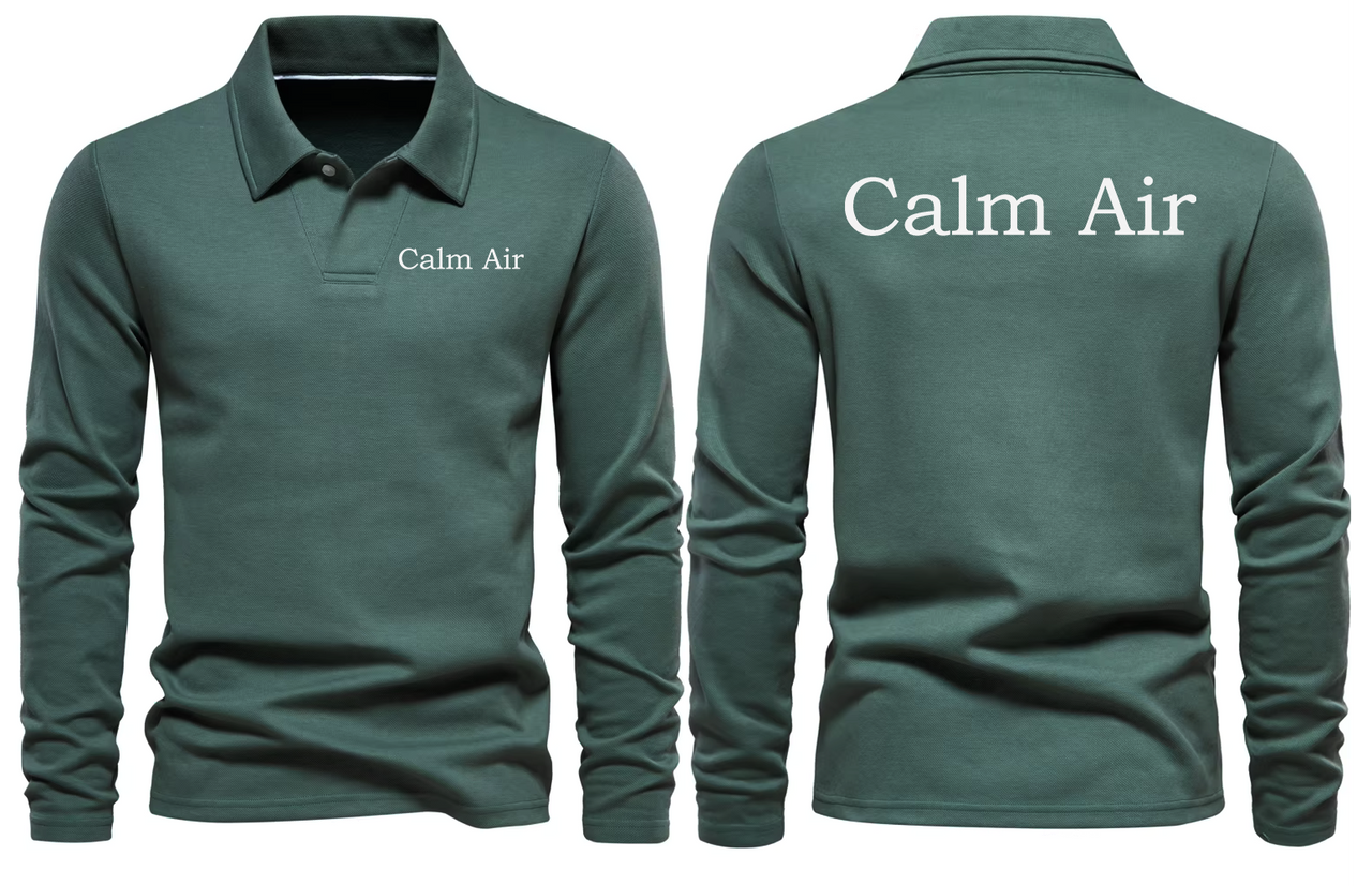 CALM AIR LONG SLEEVE  POLO