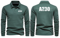 Thumbnail for AIRBUS 330 LONG SLEEVE  POLO