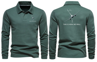 Thumbnail for BOEING THIS IS HOW TO  WE ROLL LONG SLEEVE  POLO