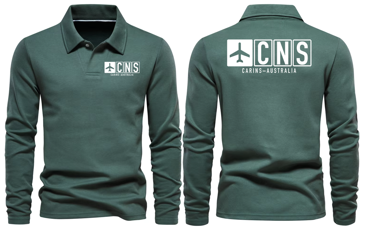 CNS AIRPORT LONG SLEEVE POLO