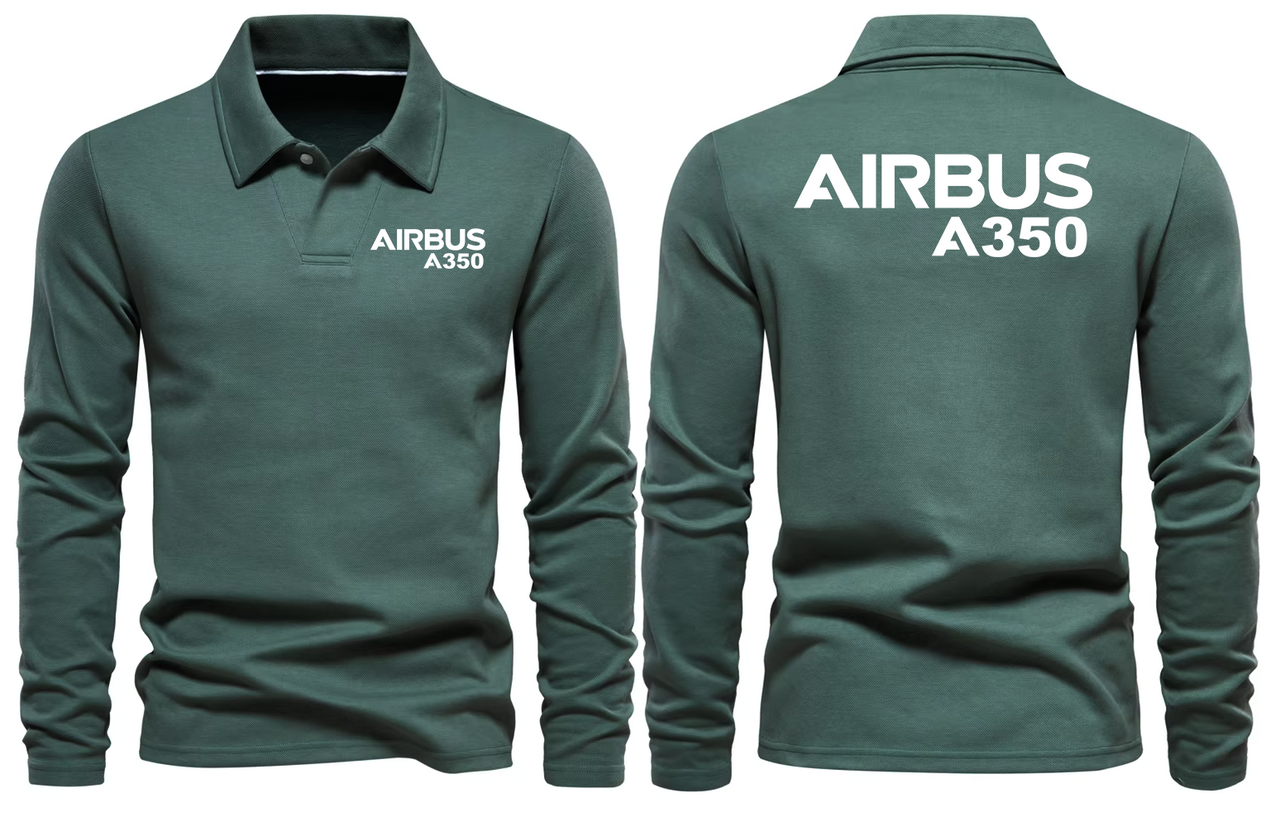 AIRBUS A350  LONG SLEEVE  POLO