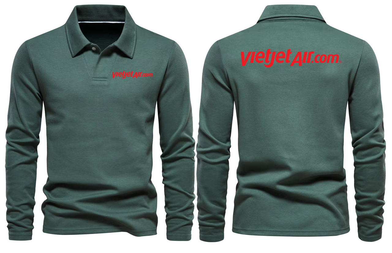 VIETJET.COM AIR  LONG SLEEVE  POLO