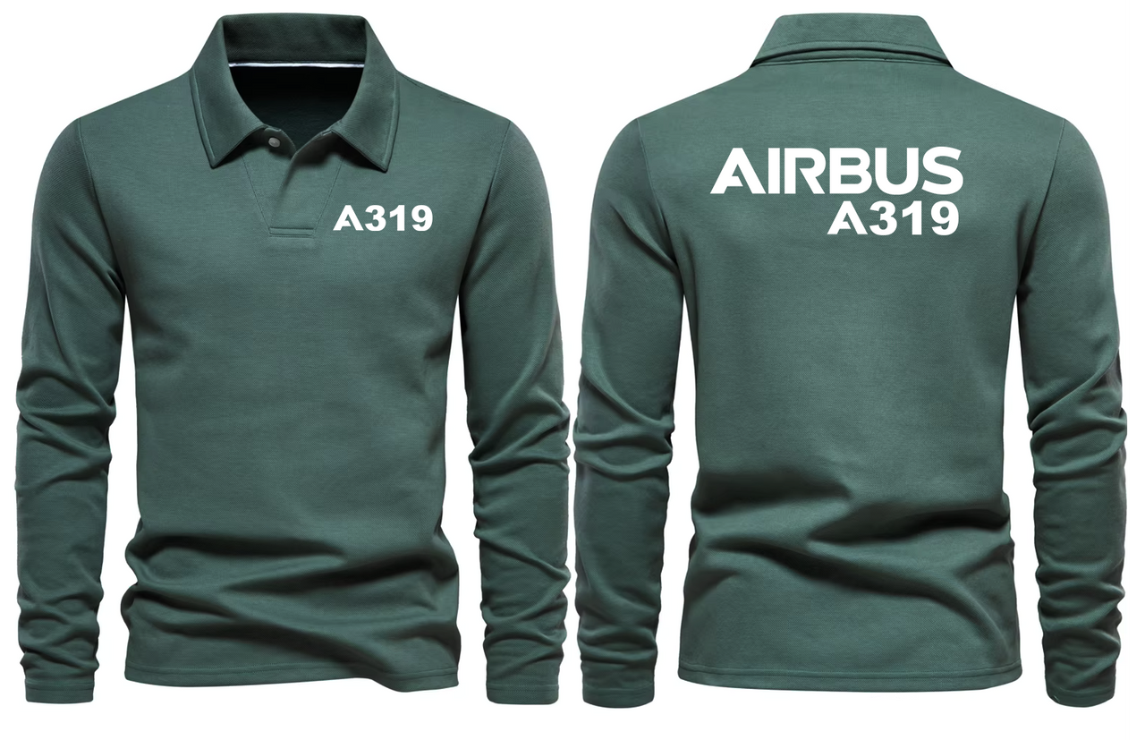 AIRBUS A319 LONG SLEEVE  POLO