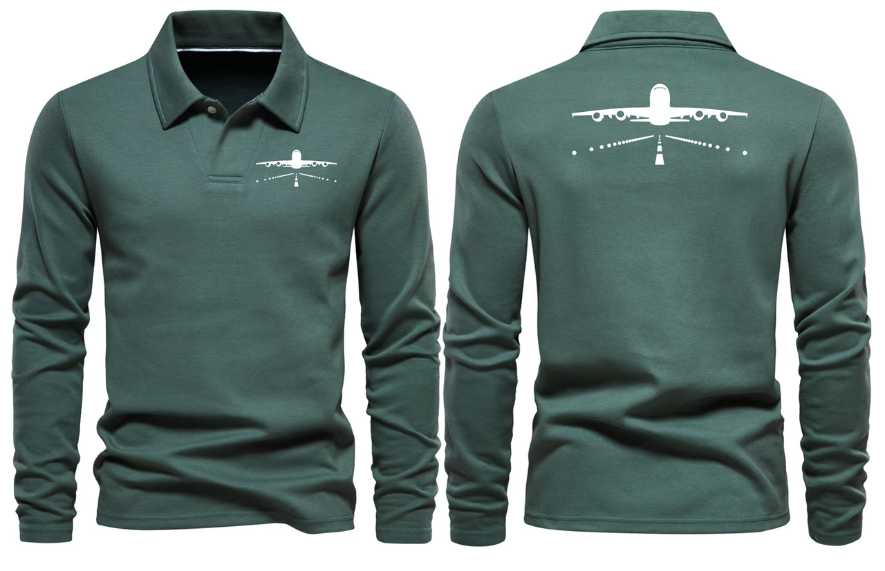 AIRBUS A380 LONG SLEEVE  POLO