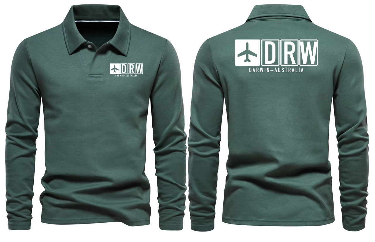 DRW AIRPORT LONG SLEEVE POLO
