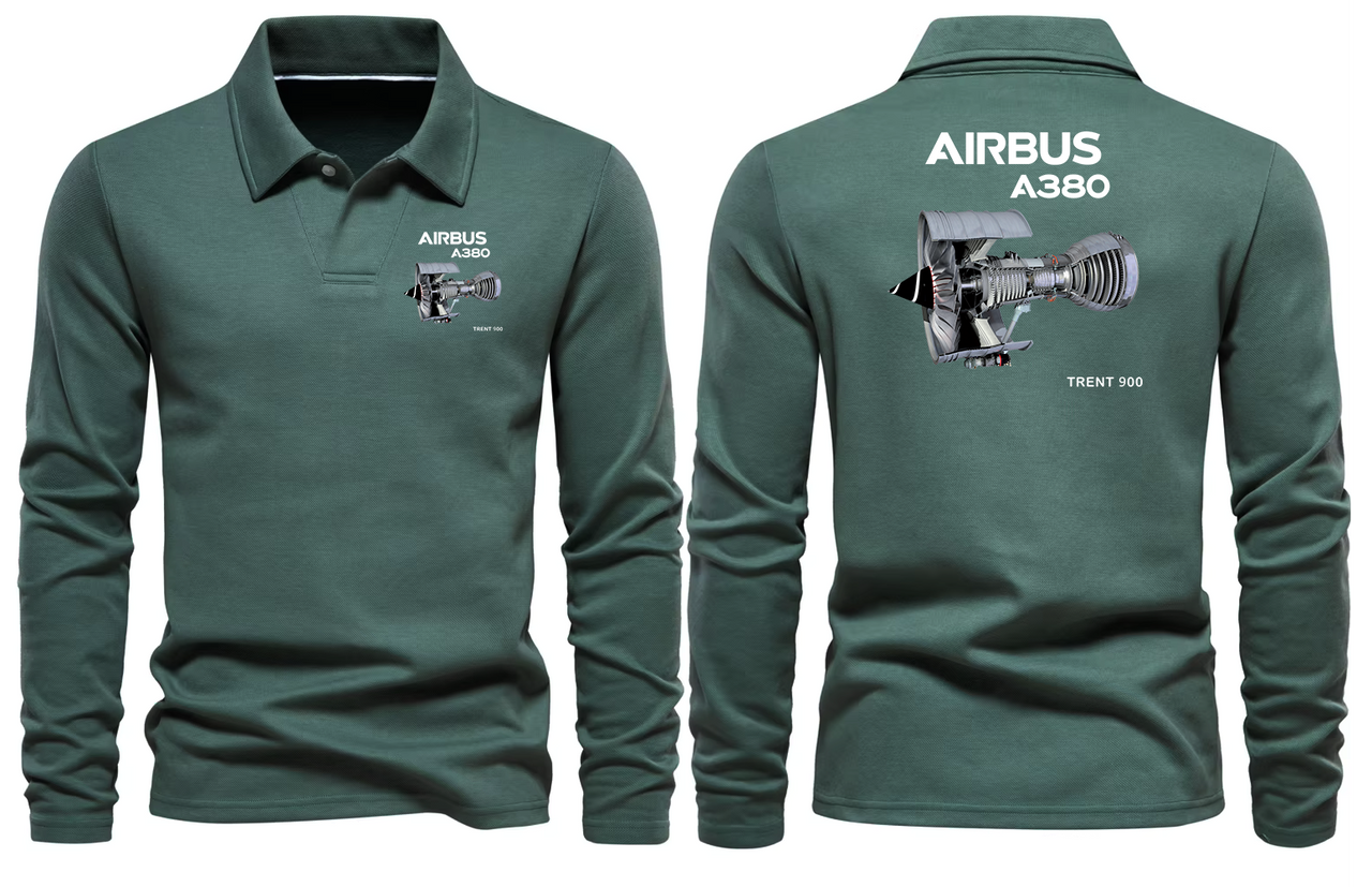 AIRBUS A380 TRENT 900  LONG SLEEVE  POLO