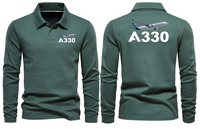 Thumbnail for AIRBUS 330 LONG SLEEVE  POLO