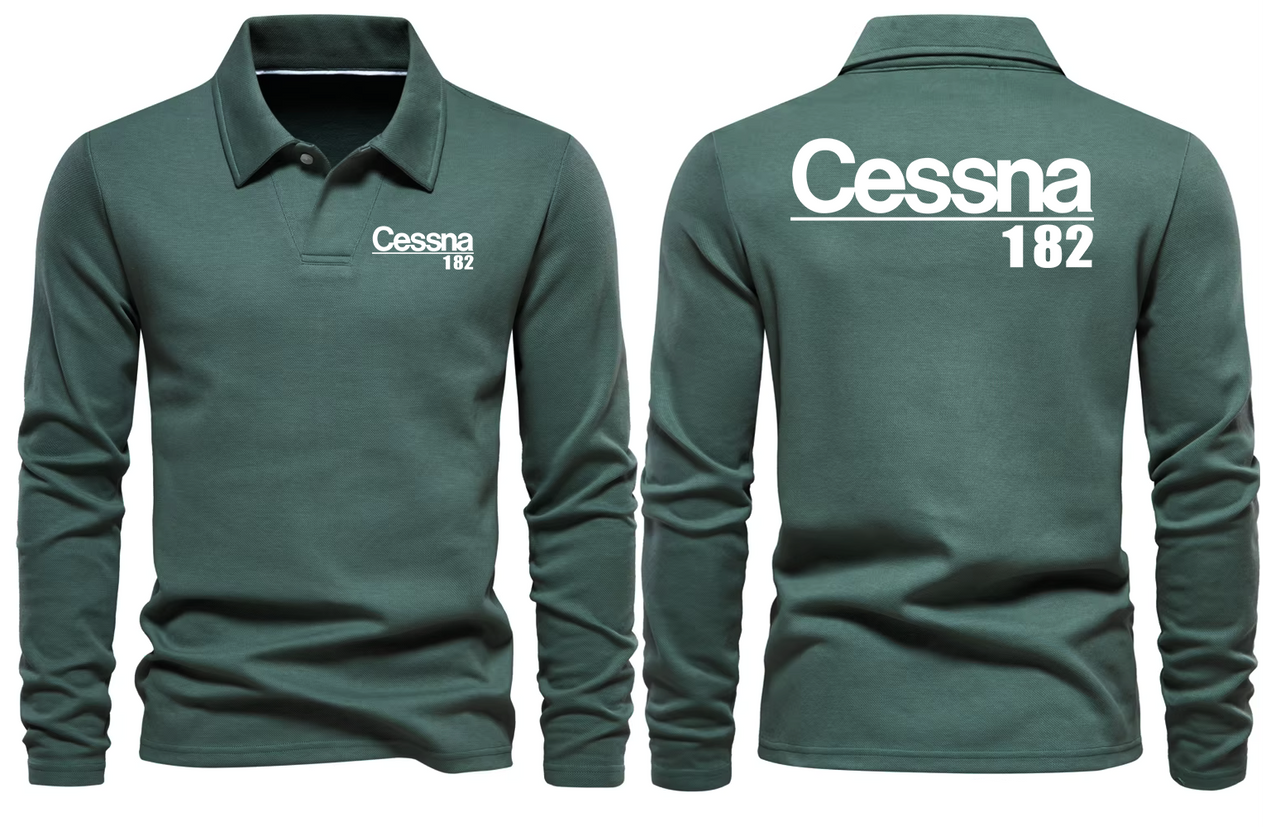CESSNA 182 LONG SLEEVE  POLO