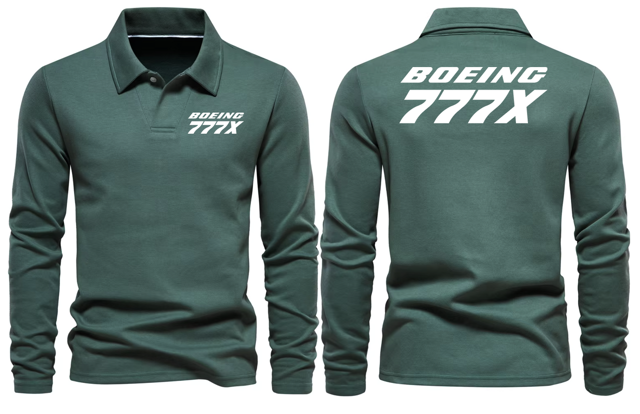 BOEING 777X  LONG SLEEVE  POLO