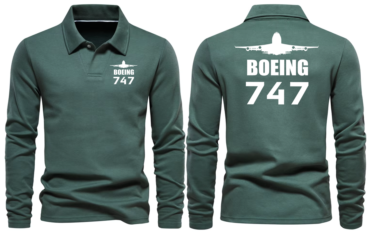 BOEING 747  LONG SLEEVE  POLO