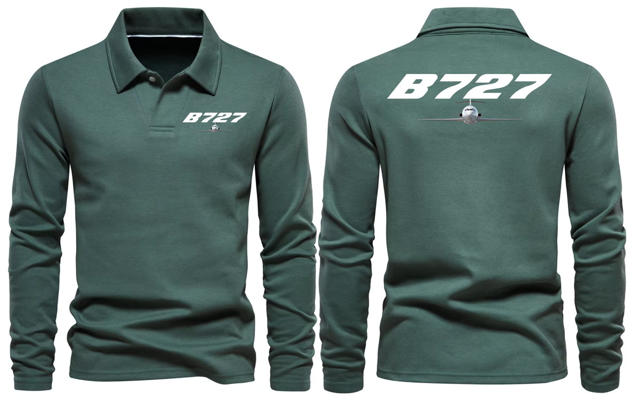 BOEING 727 LONG SLEEVE  POLO