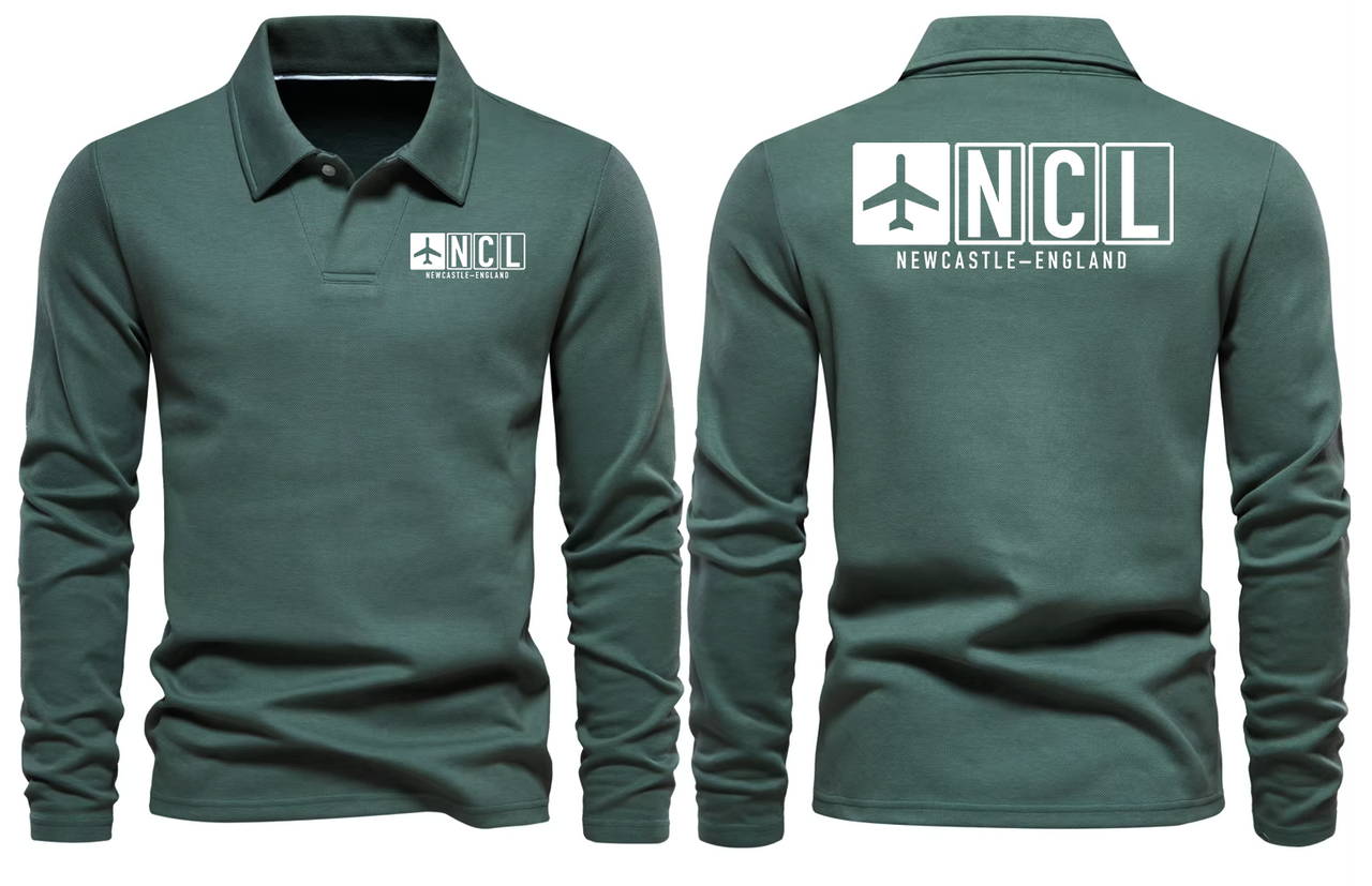 NCL AIRPORT LONG SLEEVE POLO